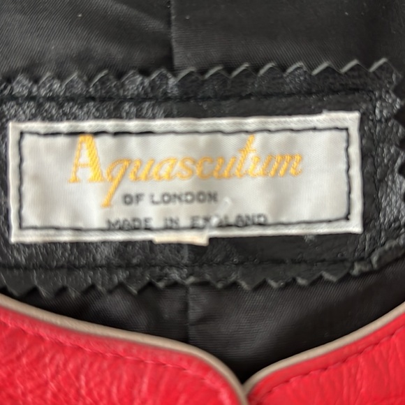 Vintage Aquascutum London Leather Jacket – 1987 – A Rare Gem! Size s/m - Picture 5 of 13